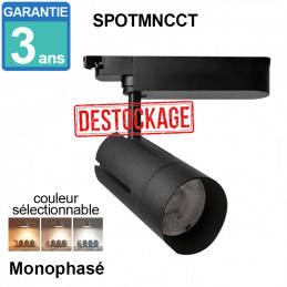 Spot LED 30W Noir Monophasé...